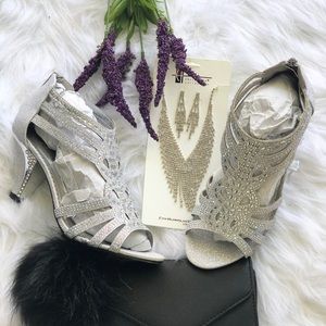 Enzo Romeo Rhinestones & Glitters Heels